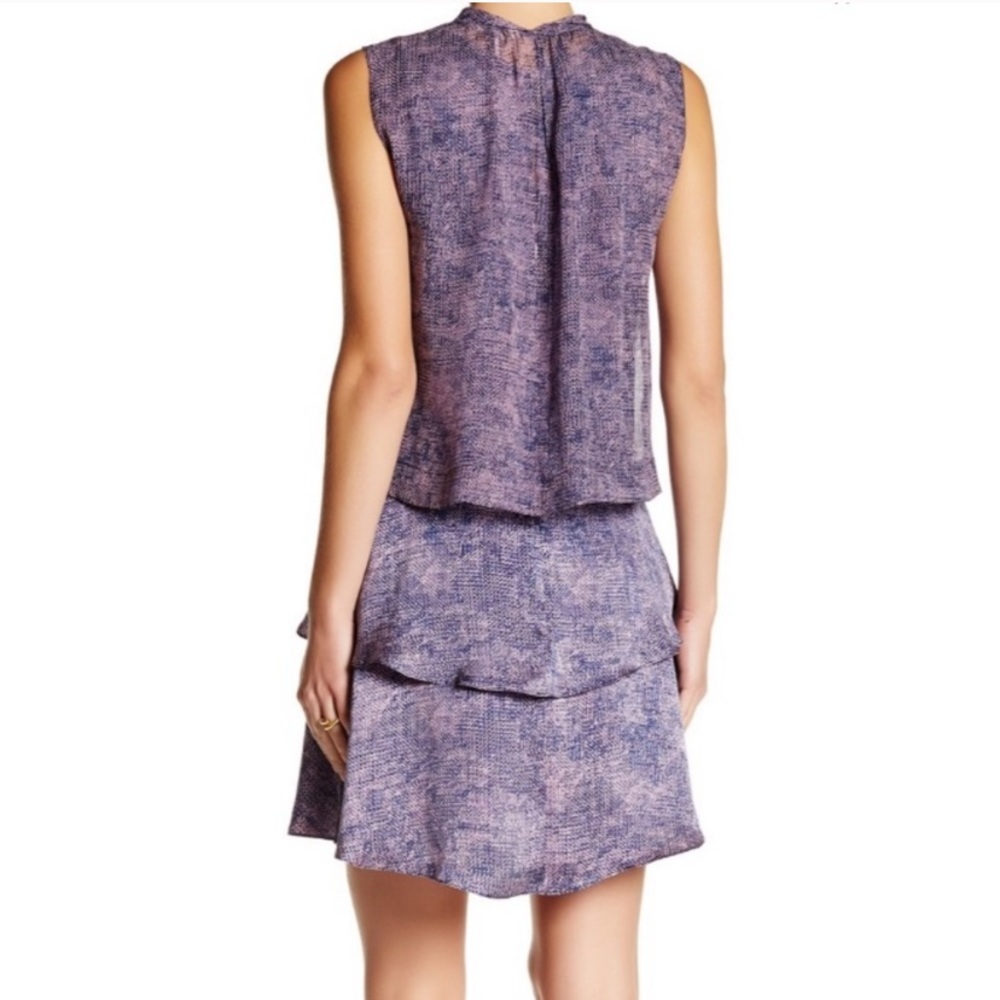 2-in-1 Rebecca Taylor Static Silk Dress & Top